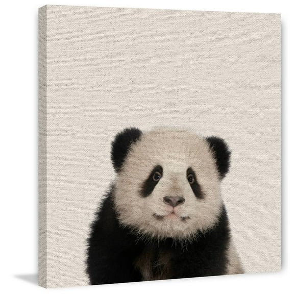 Huggable Panda Painting Print on Wrapped Canvas