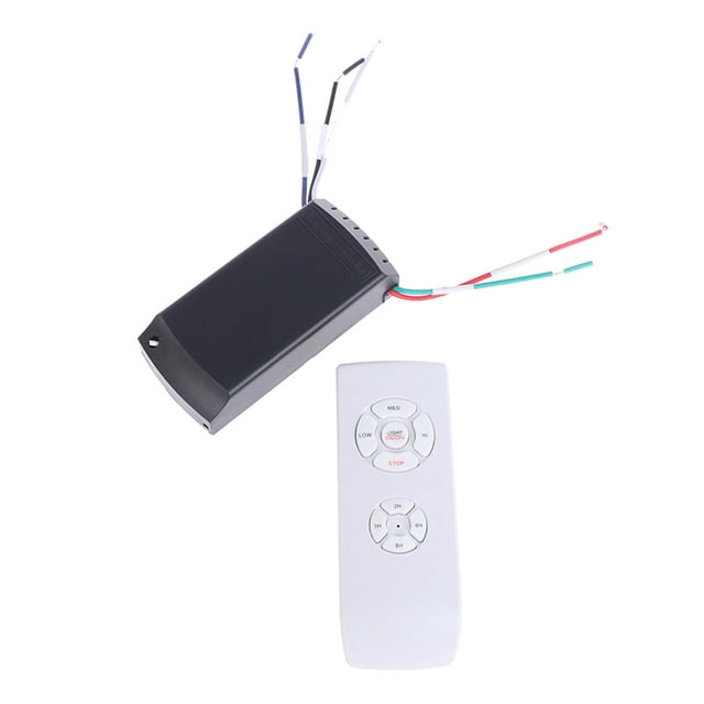 Juego de Control remoto de luz de ventilador de techo, control inteligente de electrodomésticos, Control remoto de 4 tiempos y receptor para
