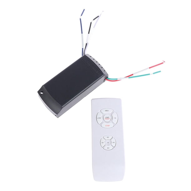 Juego de Control remoto de luz de ventilador de techo Universal Control remoto inteligente y receptor 4 temporizadores 220V para granja