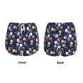 thumbnail image 3 of Daiia Colorful Jellyfish Pattern Women's 2 in 1 Running Shorts - Lightweight Athletic Workout Gym Yoga Shorts Liner with Phone Pockets-XX-Large, 3 of 7
