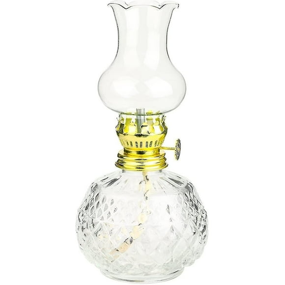 Oil Lamp Jar Kerosene Lantern - Classic Indoor Hurricane Lamps (7 In) -ACGIV