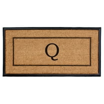 Calloway Mills The General Monogram Doormat, 24" x 48", Letter Q
