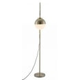 thumbnail image 3 of White and Brushed Bronze Crossed Floor Lamp, 3 of 10