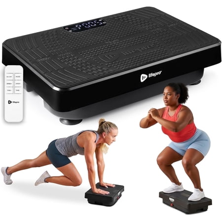 Lifepro VibraNano Vibration Plate Exercise Machine – Ultra-Compact Vibrating Plate Machine for Lymphatic Drainage, Full Body Workouts, Balance, Flexibility & Home Fitness