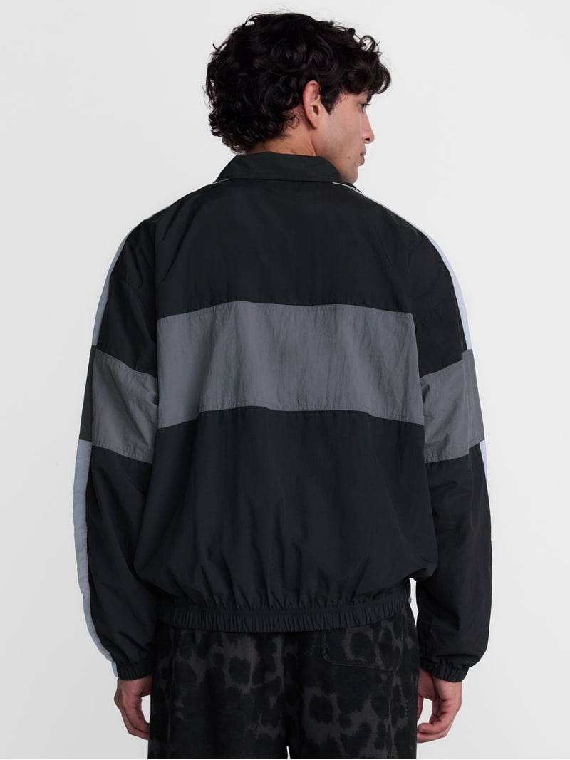 No Boundaries Windbreaker Jacket with Long Sleeves, Men's XS-4XLT