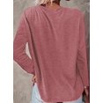 thumbnail image 2 of Women's Casual Letter Print Round Neck T-Shirt Faith Inspirational Long Sleeve Pullover Tops Sweatshirt, 2 of 4