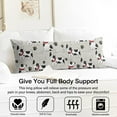 thumbnail image 3 of Dog Lover's Body Pillow Cover - Soft & Breathable, Hidden Zipper, 20"x54", Cute Puppy & Floral Print - Perfect Gift for Pet Lovers, Side Sleepers & Dog Themed Decor, 3 of 7