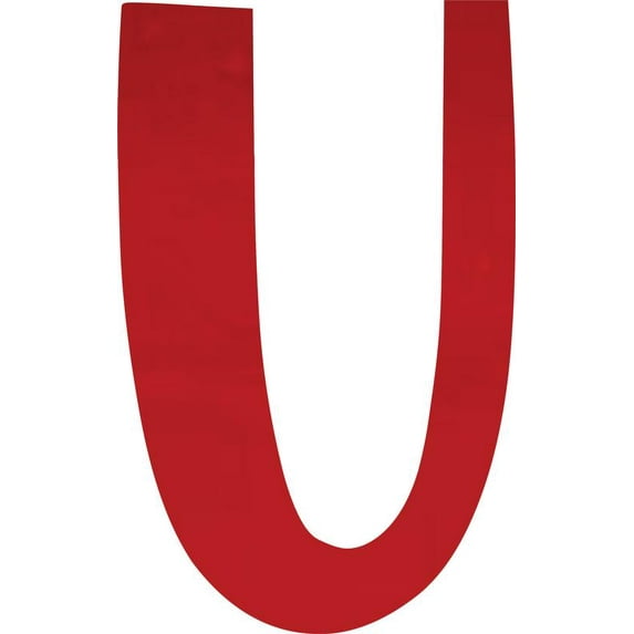 Acrylic Letter U Blank Craft, 8'' Tall Transparent Red Custom Wedding Reception Signage, DIY