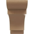 thumbnail image 2 of 3"W x 9"D x 6"H Classic New Brighton Rough Cedar Woodgrain TimberThane Corbel, Primed Tan, 2 of 6