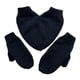 thumbnail image 4 of Guantes de pareja tomados de la mano, mitones gruesos térmicos para adultos, niños y niñas, puños elásticos Negro, 4 of 9