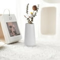 thumbnail image 6 of Neighborly Nook Grey Ceramic Vase, Small Cute Flower Vase for Pampas Grass, Home, Living Room, Dining Table, Farmhouse, Office Decor, Bedroom, Table, and Kitchen Shelf (Grey), 6 of 14