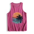 thumbnail image 5 of Atkumj Sleeveless Graphic Tees for Women Casual Round Neck Print Tank Tops Trendy Comfy Versatile Going Out Summer Tops 2XL, 5 of 6