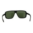 thumbnail image 4 of Mens Oversize European Design Racer Plastic Fashion Sunglasses Matte Black Green, 4 of 4