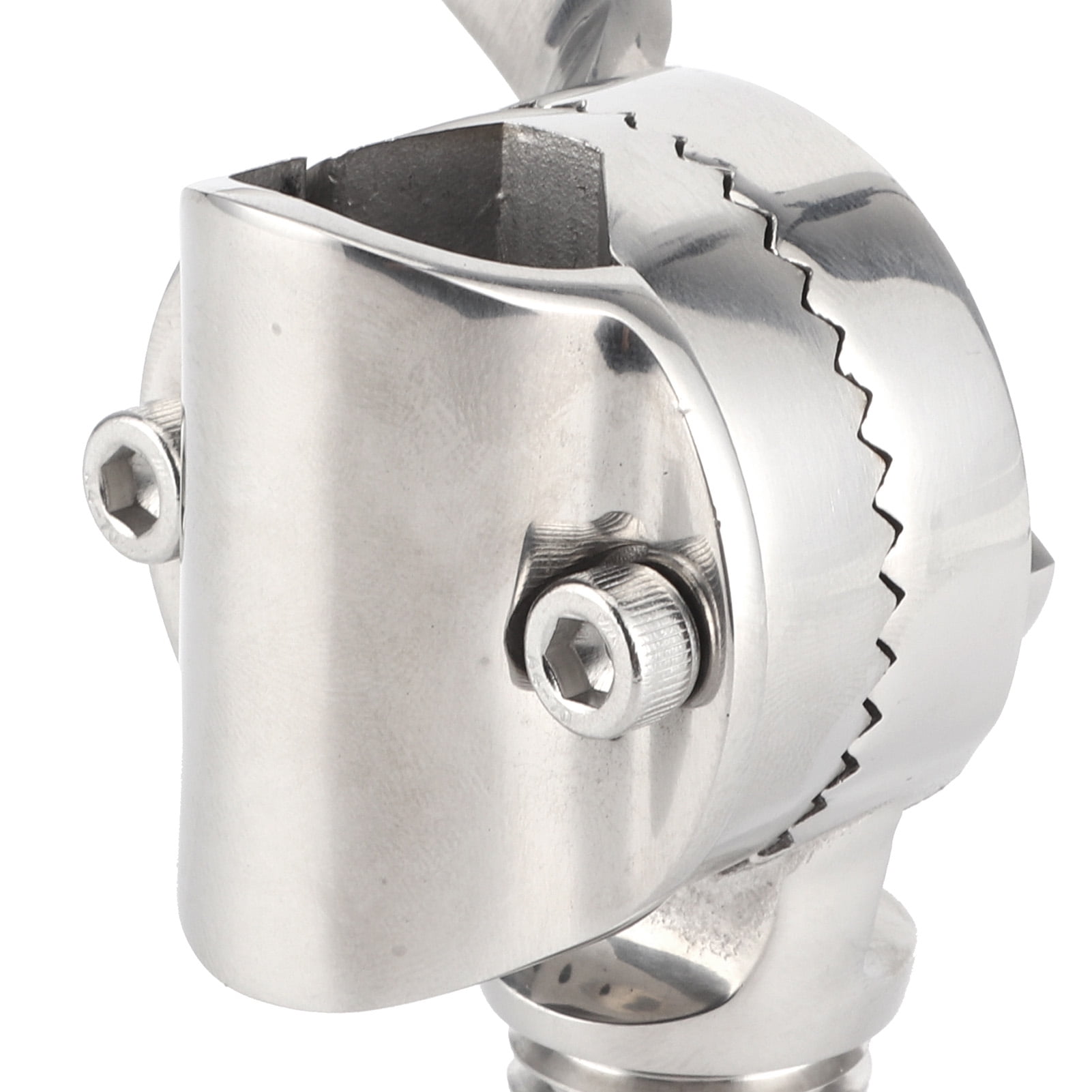 Ymiko Ratchet Rail Antenna Mount,84mm/3.3in Marine VHF Antenna Mounts 316 Stainless Steel 306