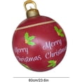 thumbnail image 3 of Venta de bolas inflables de Navidad, 60 cm, grandes, para exteriores, de PVC, para Navidad, inflables gigantes, reutilizables, muñecos de nieve de Papá Noel, para decoración de jardín y patio de Navid, 3 of 6