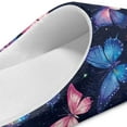 thumbnail image 6 of Psesaysky Women's Slippers Butterfly Starry Sky Print Fuzzy House Slippers for Women Indoor Closed Toe Slide for Ladies Bedroom Shoes, Size 9-10, 6 of 7