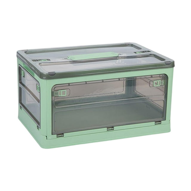 Caja de almacenamiento portátil Organizador de almacenamiento Organización Contenedores de almacenamiento de juguetes Verde Medio