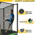 thumbnail image 3 of Mersco 14ft Trampoline PLAY Heavy Duty Outdoor Trampoline for Kids, Backyard Trampoline with Enclosure Net for Family Fun,Jumping Trampoline for Boys and Girls Birthday Gift,Green, 3 of 11