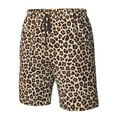 thumbnail image 5 of Kdxio Leopard Print-2 Pattern Mens Casual Shorts - Drawstring Summer Beach Sports Shorts for Men, 5 of 9