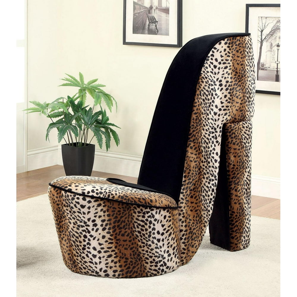 Ilana Large Accent Chair-Color:Leopard Print - Walmart.com - Walmart.com