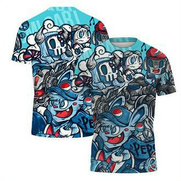 2023 Nuevo Pepsi Co Marca Hombres Camiseta De Manga Corta Casual Lindo Top Gao Jiahui unisex