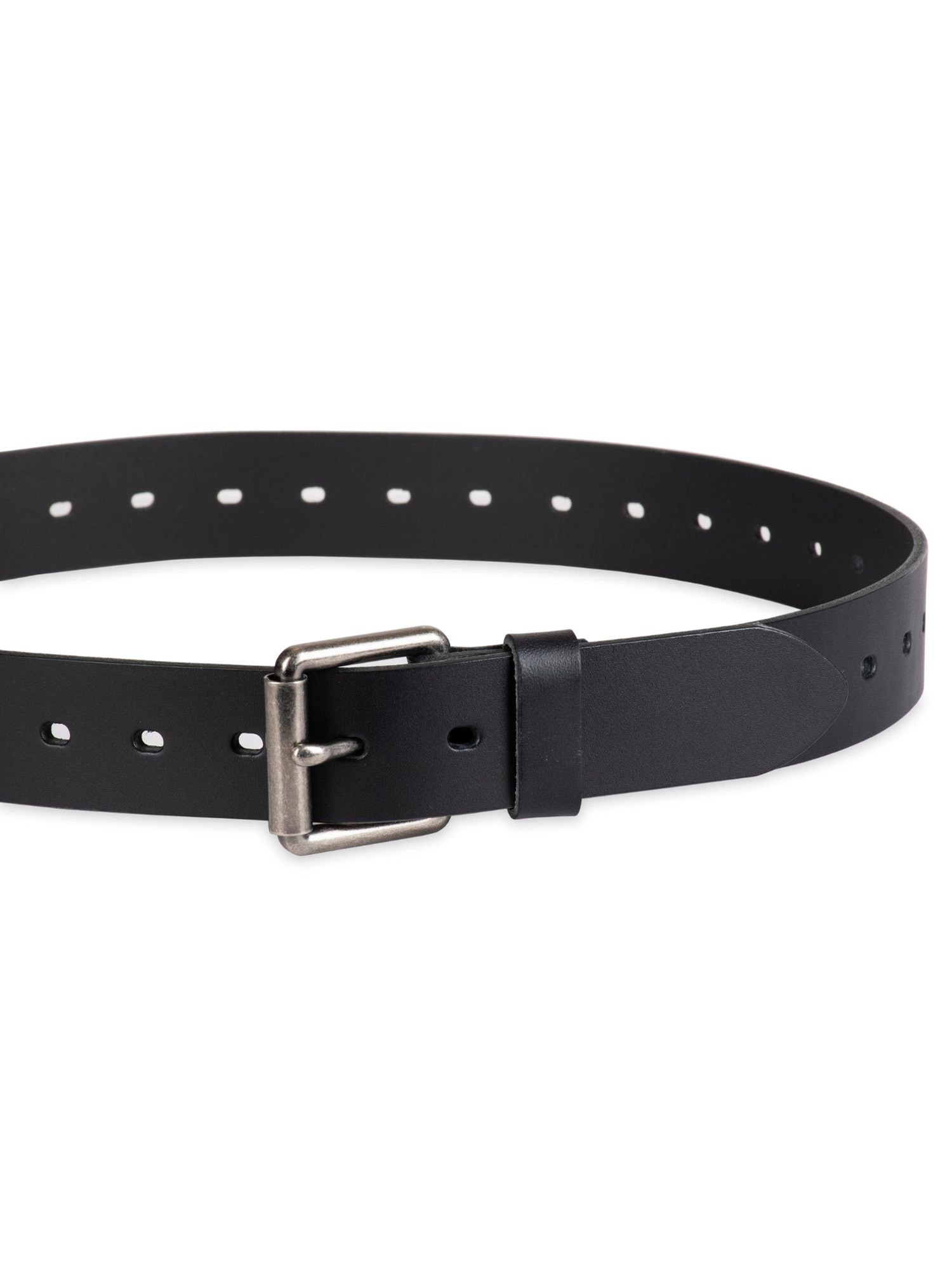 Genuine Dickies Men's Black Fully Adjustable Perforated Leather Belt (Regular and Big & Tall Sizes) - image 2 of 6