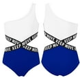 thumbnail image 5 of iiniim Little Girls One-Piece Hollow Out Swimwear Single Shoulder Strap Cutout Swimsuit Bathing Suit Tankini, 5 of 6