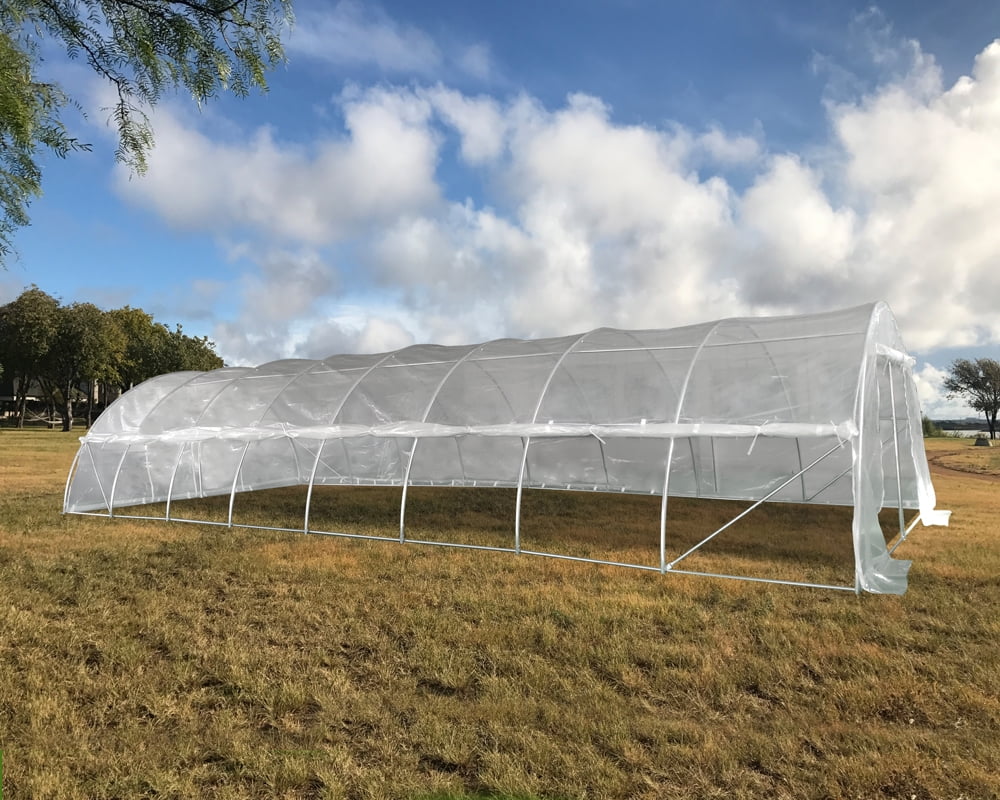 40'x16' Clear Greenhouse with Round Arch Large Walkin Nursery By