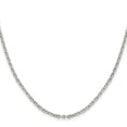 thumbnail image 2 of 925 Sterling Silver Cable Chain Styles Necklace 2.75 mm Flat Link 16 inch, 2 of 4