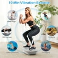 thumbnail image 4 of Goplus Vibration Plate Exercise Machine with 10 Speed Intensities Remote for Home Fitness Gray, 4 of 10