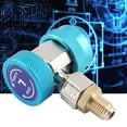 thumbnail image 4 of Quick Coupler High Low Conversion Adapter,R134 A/C Low High Quick Connector Air Conditioning Coupler Adapter Extractor Valve Core for AC Air conditioning[Blue low pressure], 4 of 9