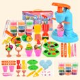 thumbnail image 3 of Jeu de Pâte pour Enfants Réutilisable - 32PCS Simulation Fabricant de Crème Glacée Faire Semblant Jouer Jouet, 3 of 5