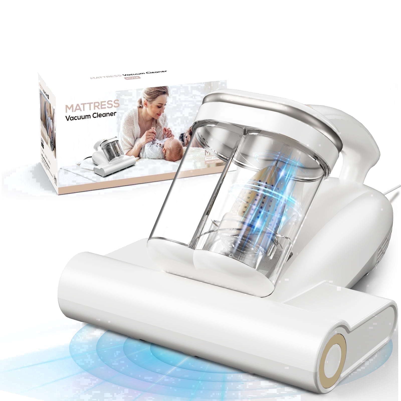 ONSON 16Kpa Handheld Mattress Vacuum Cleaner, UV Light for Deep Cleaning Beds & Sofas