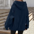thumbnail image 3 of Enjoytime Womens Zip Up Hoodies Solid Color Long Sleeve Hooded Jacket 2026 Fall Winter Fleece Trendy Casual Sweatshirt, 3 of 6