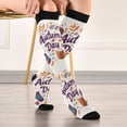 thumbnail image 5 of FORMRS Womens Knee High Socks Casual Long Thick Travel Daily Wear, 2 Pairs, Warm Autumn Day, 5 of 6