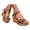 Brown, variant on Women Platform Wedge Sandals Block Heel Adjustable Buckle Wide Width Casual Summer