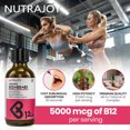 thumbnail image 2 of NutraJoy Liquid Vitamin B12 Drops, 5000mcg B12 with B6 & B1, Fast Absorption, Energy & Immune Support, Vegan, Gluten Free, Raspberry Flavor, for Women, 2oz, 2 of 7