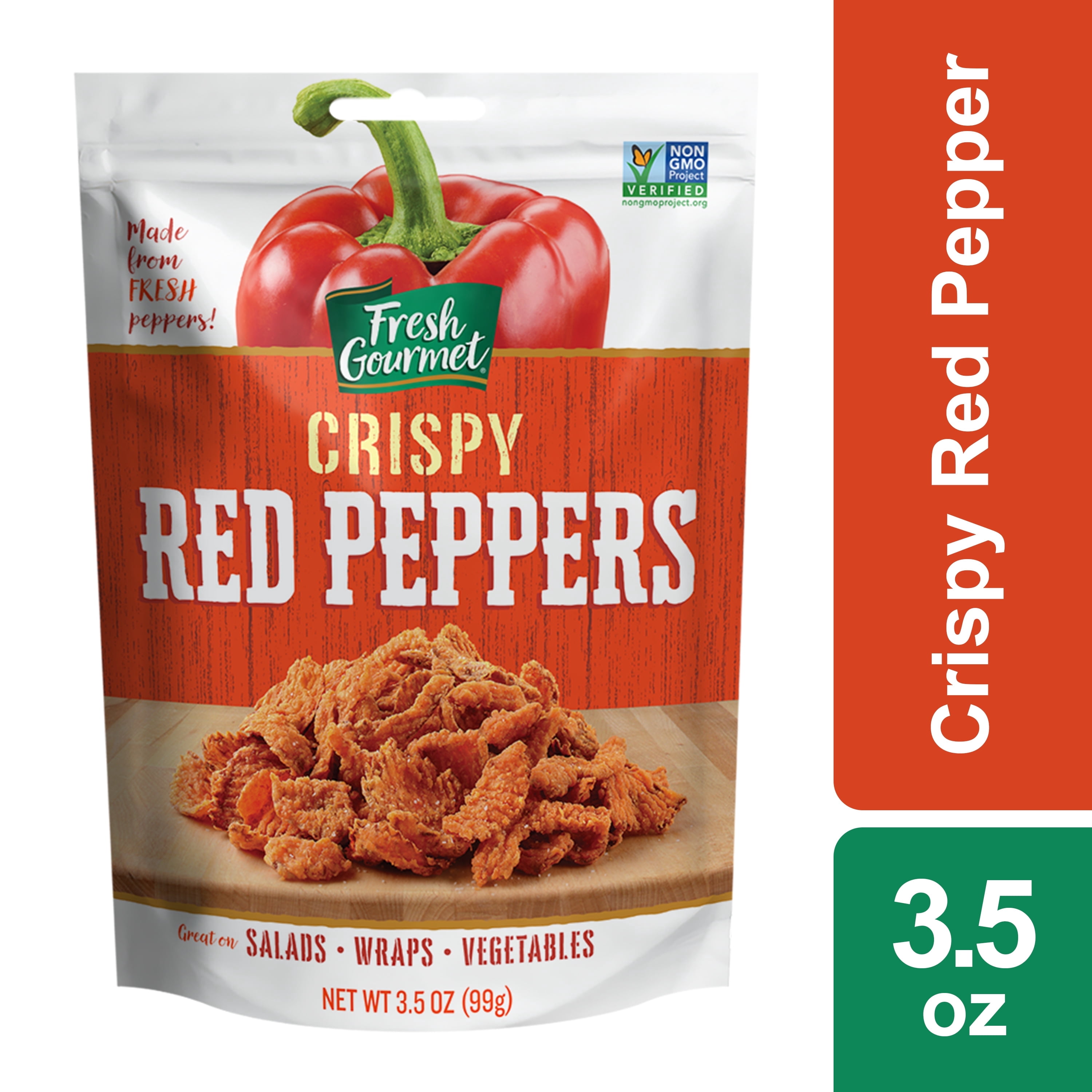 Fresh Gourmet Crunchy Topping: Crispy Red Peppers Salad Toppers