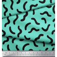 thumbnail image 2 of Soimoi Green Rayon Fabric Brush Stroke Abstract Print Fabric by Yard 42 Inch Wide, 2 of 3