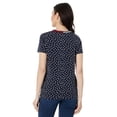 thumbnail image 2 of Camiseta Tommy Hilfiger de manga corta con cuello en V y lunares para mujer, 2 of 3