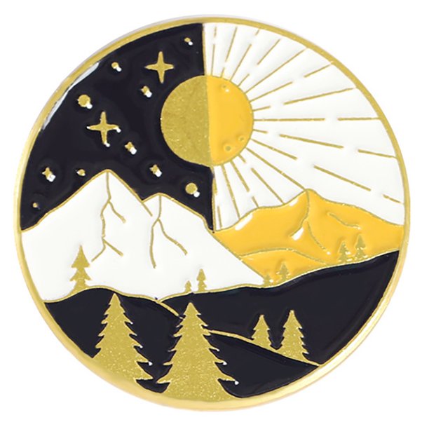 Al Aire Libre De La Montaña Esmalte Pin Salvaje Camping Senderismo Broche Insignias Bolsa Ropa Solapa Aventura Insignia Joyería Regalo
