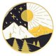 thumbnail image 1 of Al Aire Libre De La Montaña Esmalte Pin Salvaje Camping Senderismo Broche Insignias Bolsa Ropa Solapa Aventura Insignia Joyería Regalo, 1 of 4