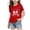 Red, variant on White Crew Neck Short Sleeve T-Shirt for Girls, Cotton Cute Cherry Bow Graphic, Casual Kids Tee for 3-14 Years Old,Size 9-10 T