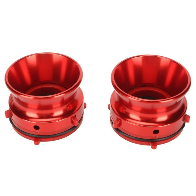 1 Pair NAB Hub Adapters Professional Polished Aluminum Reel to Reel Tape Opener for Studer ReVox for Akai for Teac Red