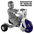 thumbnail image 3 of Fisher-Price Lights and Sounds Trike Teenage Mutant Ninja Turtle DRH68 - Replacement Purple Wheel, 3 of 5