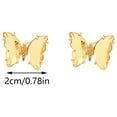 thumbnail image 4 of Fiudx Pendientes de Diamantes Multicolores de Moda, Diseño de Anillo Moderno, Material de Aleación, Empaque Elegante, 1 Par de Pendientes, Imprescindible para La Fashionista, Ideal para Fiestas de No, 4 of 4