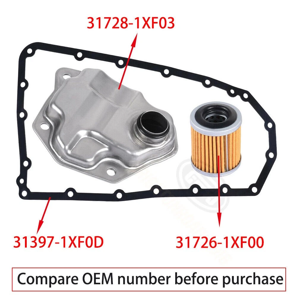CVT Auto Transmission Filter Kit For 07-18 Nissan Altima Juke NV200 Rogue JF011E