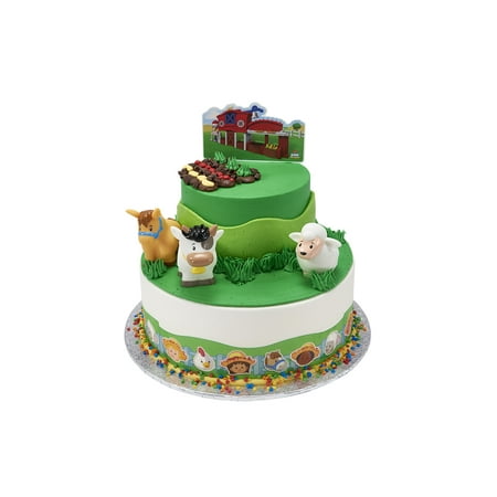 Little People Farm Friends Tier Cake