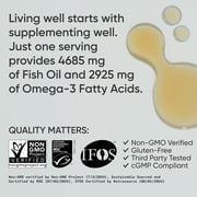 Sports Research® Omega-3 Fish Oil, Lemon - 4685 mg of Fish Oil - 48 servings