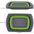thumbnail image 4 of Colador De Silicona Plegable, Cesta De Drenaje De Fregadero Retráctil para Escurrir Verduras, Frutas, Pasta, 39 X 26,5 Cm, 4 of 5